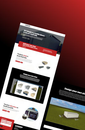 Web Design Lanesheds website